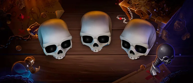 Skull game thimbles